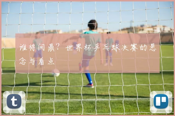 谁将问鼎？世界杯乒乓球决赛的悬念与看点